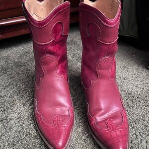 Crown Vintage Red Cowboy Boots